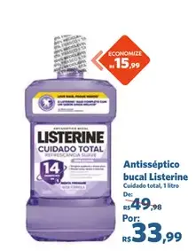 Antisséptico bucal Listerine Cuidado Total