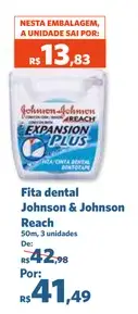 Fita dental Johnson & Johnson Reach