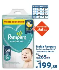 Fralda Pampers Confort Sec