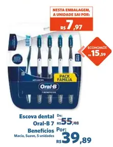 Escova dental Oral-B Macia, Suave