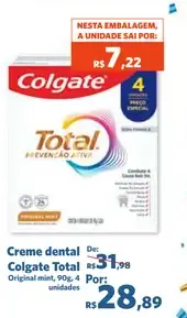 Creme dental Colgate Original Mint