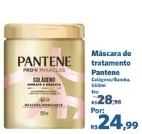 Máscara de tratamento Pantene Colágeno