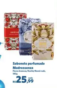 Sabonete perfumado Madressenza Flores brancas