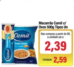 Macarrão Camil Com Ovos