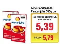 Leite condensado Piracanjuba Semidesnatado