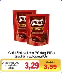 Café Solúvel em Pó Pilão Tradicional