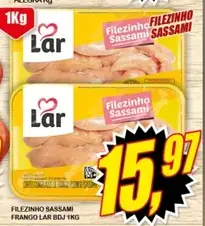 Filezinho Sassami de Frango Lar