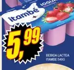 Bebida láctea Itambé Morango