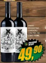 Vinho Cordero con Piel de Lobo Malbec