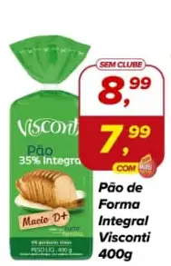 Pão de Forma Visconti Integral