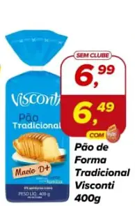 Pão de Forma Visconti Tradicional