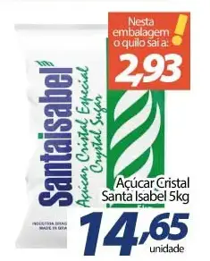Açúcar Santa Isabel Cristal