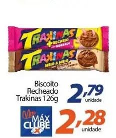 Biscoito Trakinas Recheado