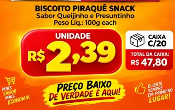 Biscoito Piraquê Presuntinho