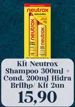 Shampoo e Condicionador Neutrox Hidra Brilho