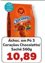 Achocolatado em Pó 3 Corações Chocolatto