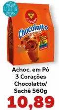 Achocolatado em pó 3 Corações Caramelo