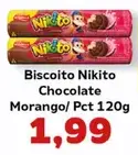 Biscoito Nikito Chocolate Morango