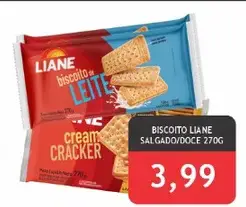 Biscoito Liane Cream Cracker