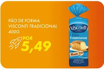 Pão de Forma Visconti Tradicional