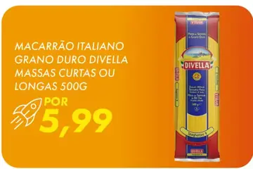 Macarrão Italiano Grano Duro Divella Massas Longas