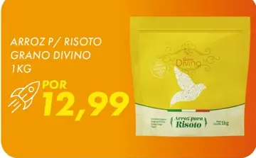Arroz para risoto Grano Divino