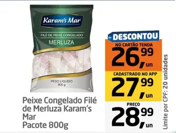 Filé de Merluza Karam’s Mar Congelado