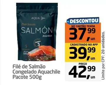 Filé de Salmão Aquachile Congelado