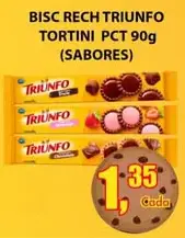 Biscoito recheado Triunfo Tortini