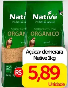 Açúcar Native Demerara