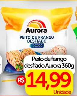 Peito de Frango Aurora Desfiado