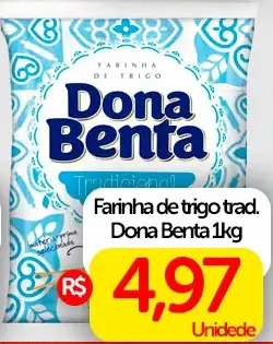 Farinha de trigo Dona Benta Tradicional