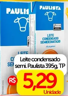 Leite condensado Paulista Semidesnatado
