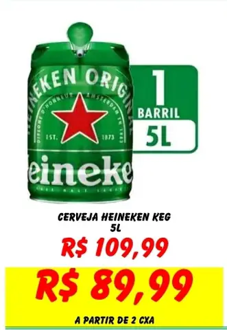 Cerveja Heineken Keg