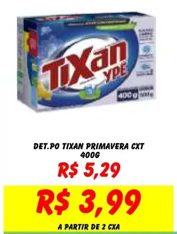 Detergente em pó Tixan Primavera