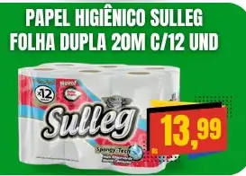 Papel higiênico Sulleg Folha dupla